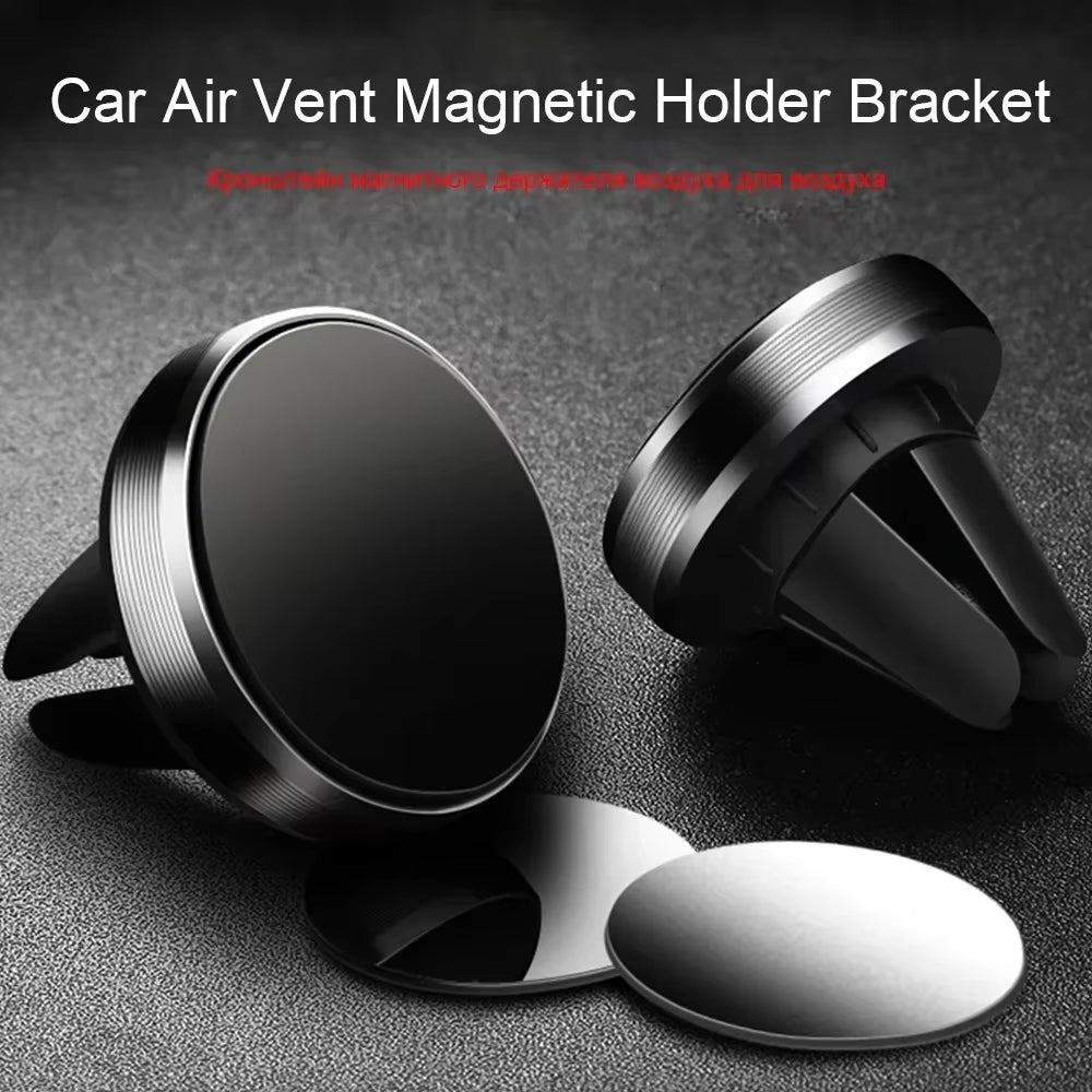 Magnetic Car Phone Holder Air Vent Magnet Smartphone Mobile Stand Cell GPS Support for Iphone 14 13 12 XR Xiaomi Huawei Samsung