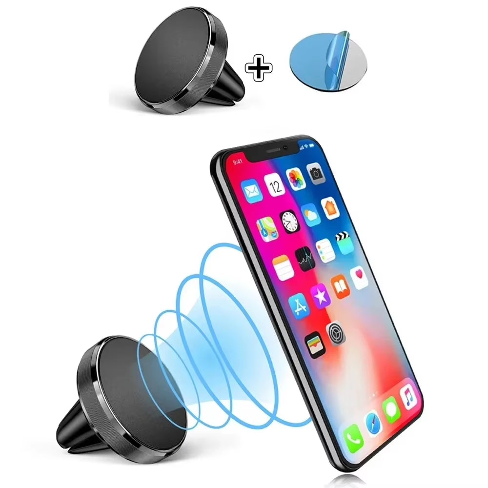 Magnetic Car Phone Holder Air Vent Magnet Smartphone Mobile Stand Cell GPS Support for Iphone 14 13 12 XR Xiaomi Huawei Samsung